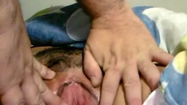 Playing with the dirty pussy of my mature horny wife