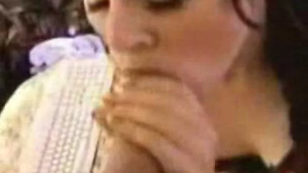 Frisky 19 years old brunette whore blows my massive cock with joy