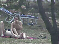Horny teens in the woods all naked and horny spied