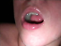 Mouthful and facial for my cock voracious blonde girlfriend