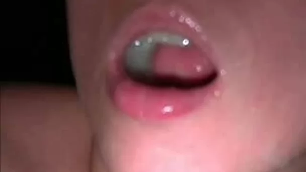 Mouthful and facial for my cock voracious blonde girlfriend