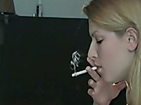 My delightful girlfriend looks hot smoking a cigarette