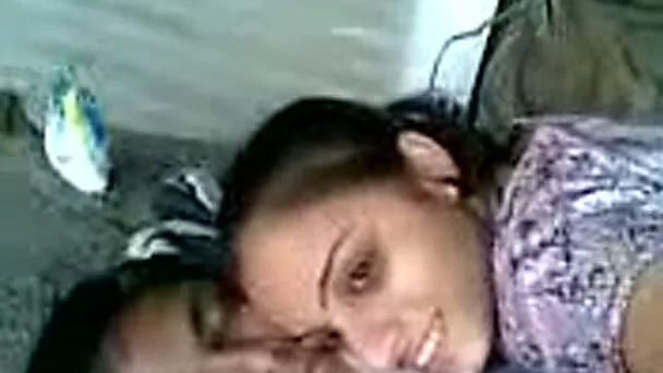 My beautiful Indian girlfriend playing with me on the construction site