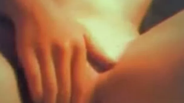 My sister's slutty girlfriend films herself rubbing her pussy