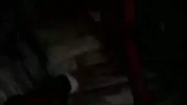 Ebony couple POV oral sex tape with an ugly woman taking cock in her mouth