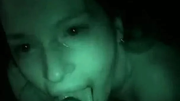 Depraved GF took her BF's massive cock in her sexy mouth