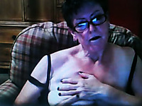 I am a four eyed granny with big tits who loves masturbating