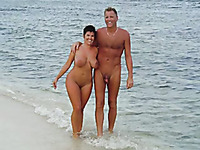 Sexy amateur exhibitionist couples compilation on the beach