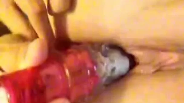 Me and my hubby enjoy toying my pussy and asshole in homemade clip