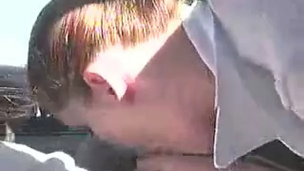 My spoiled girlfriend sucks my juicy cock right in my car