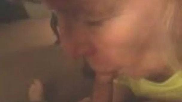 Mature and skinny married woman blows my dick on POV video