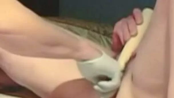 Homemade clip with me finger-fucking my chubby wife's twat