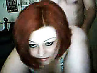 BBW Redhead mommy loves fucking doggystyle on webcam