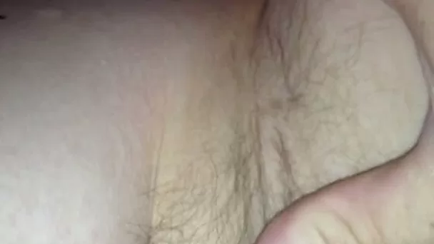 My yellow pubic hair and nice pink nipples on homemade video
