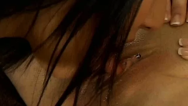 Two awesome brunettes eat pussies and suck a dude's cock