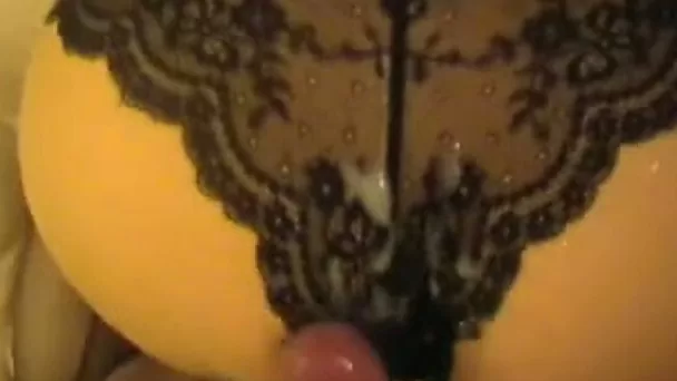 Cum on her panties as I dry hump her sexy and round shaped ass