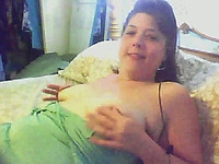 Amateur cute BBW mature lady masturbating on webcam