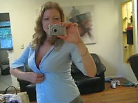 How about some real amateur blonde milf who wants college boy