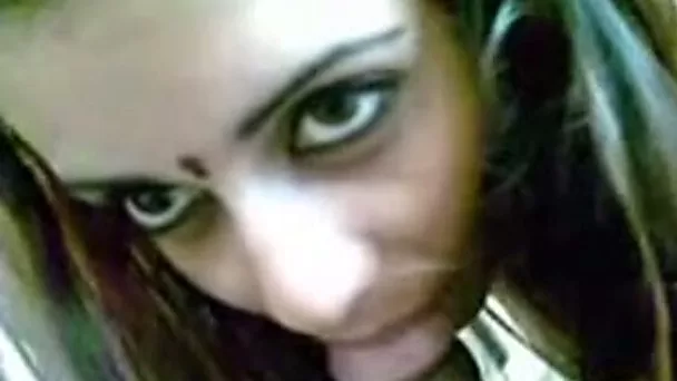 Sweet Indian girlfriend blows my cock on homemade POV video