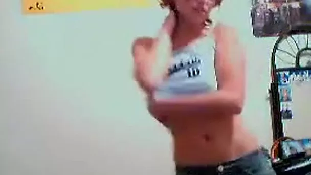 Skinny hot amateur girl on webcam actually has big boobs