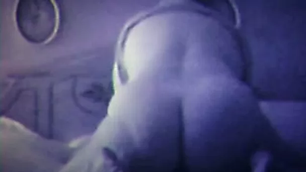 Chubby white wife of my cousin riding his dick on bed