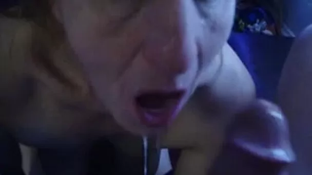 Old and hungry wife gives me blowjob like she is a teen