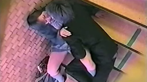 Cute Japanese college girl lets her man rub her pussy