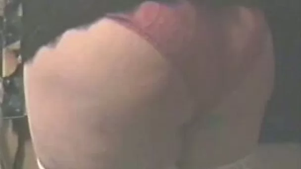 Spanking my slave's fat delicious ass with a wooden paddle