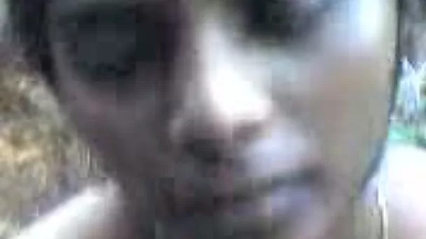 Dark skin Indian teen girlfriend blows my cock outdoors