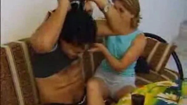 My lusty Turkish wife seduces our neighbor and gives him a blowjob