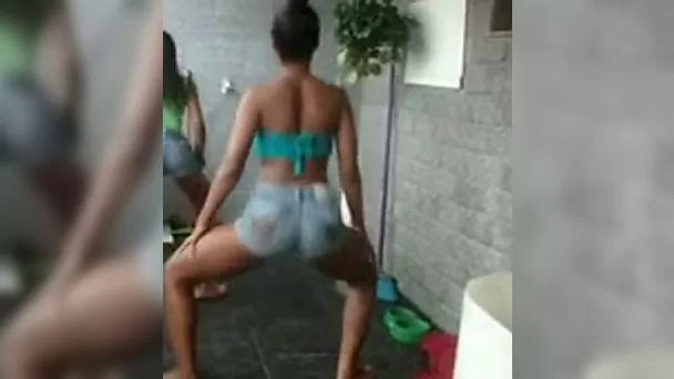 My horny friend of mine is teaching me how to twerk