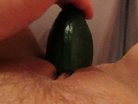I love to fuck myself with cucumber when I am home alone