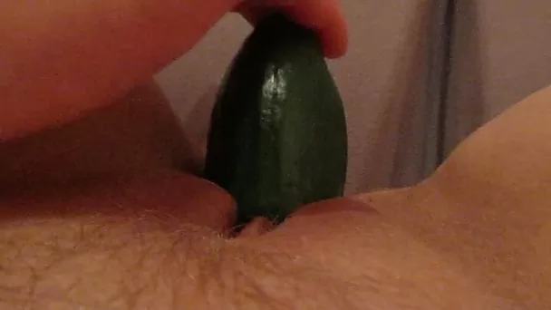 I love to fuck myself with cucumber when I am home alone