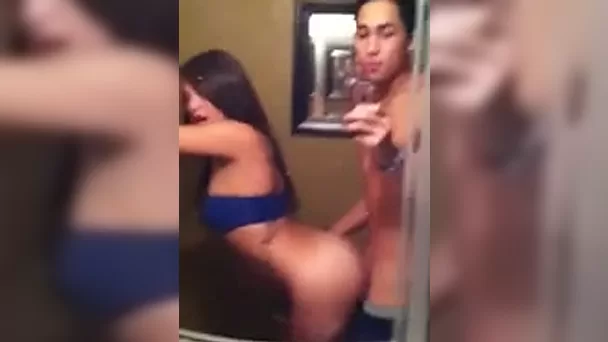 Fucking my spoiled girlfriend in front of the mirror