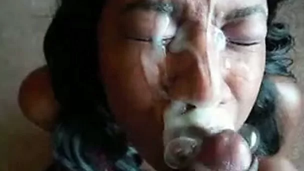 My naughty ebony GF wants me to cum on her slutty face