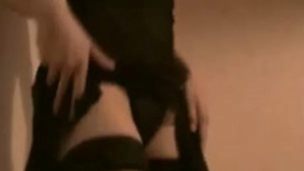 My nasty girlfriend looks really good in her sexy black stockings