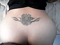 Fat and juicy white booty of my fuck buddy from behind