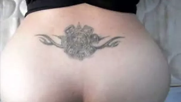 Fat and juicy white booty of my fuck buddy from behind