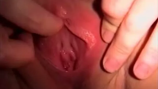 Playing with the shaved pussy of my BBW fuck buddy