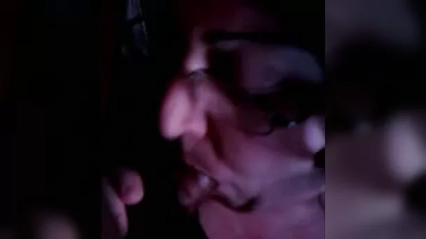 Horny granny in glasses knows how to give a good head