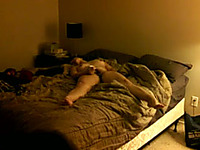Hidden cam in my bedroom catches my wife masturbating