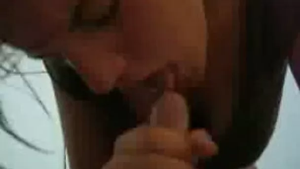 My brunette secretary working on my prick in the office