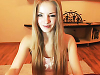 My comely Russian girlfriend strips for me on webcam