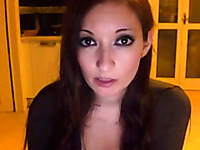 Seductive Italian brunette milf vixen on webcam arouses me