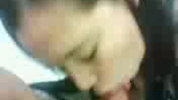 Homemade POV clip with amateur brunette working on my dick