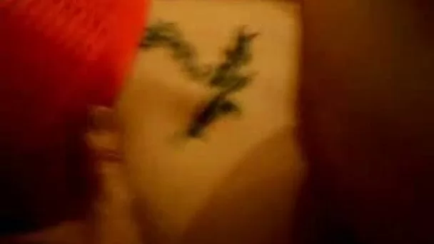 Skanky tattooed blonde wife of my friend gets used in gang bang