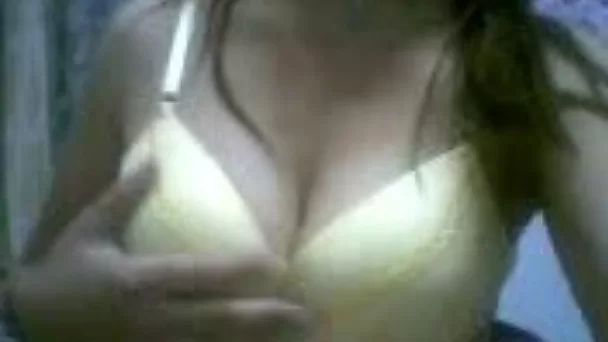 My Arab amateur girlfriend flashing her sweet nipples on cam
