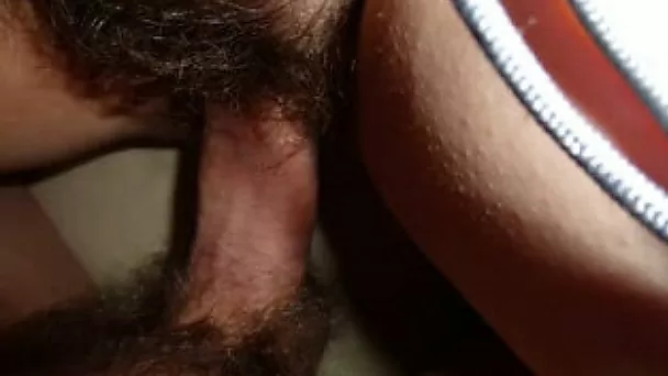 I fuck my wife's hairy pussy in missionary position