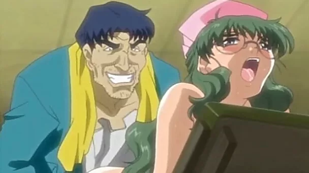 Busty hentai nurse hard poking from behind