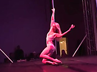 Amazing solo video with a fantastic blonde pole dancer